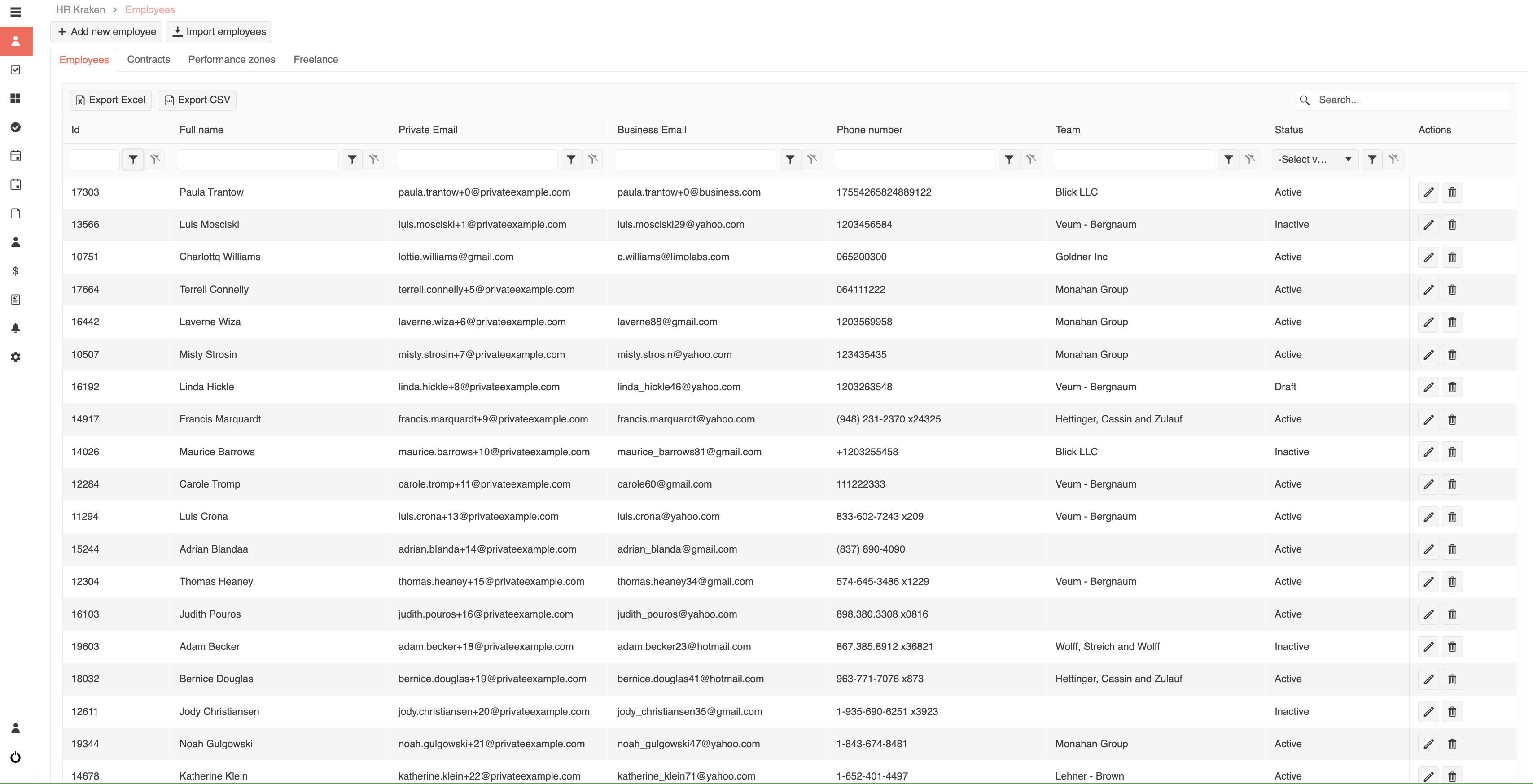 HR System Before Redesign